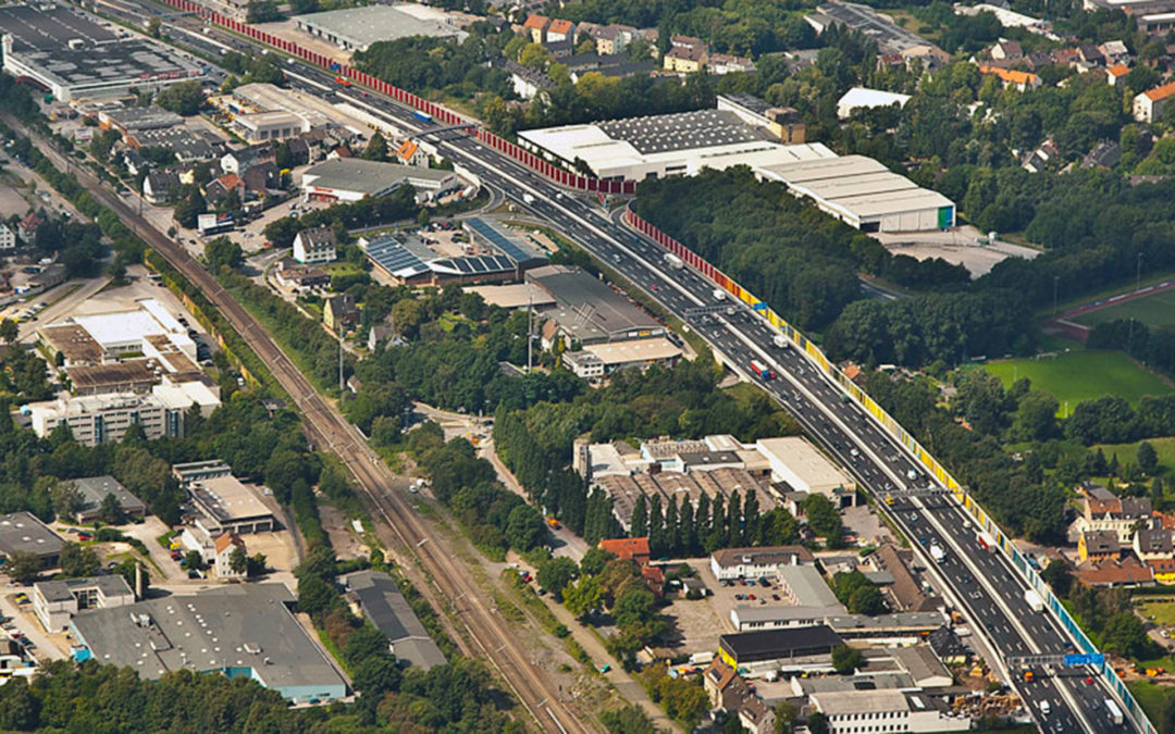 Lärmschutzwände A40 – Abschnitt B