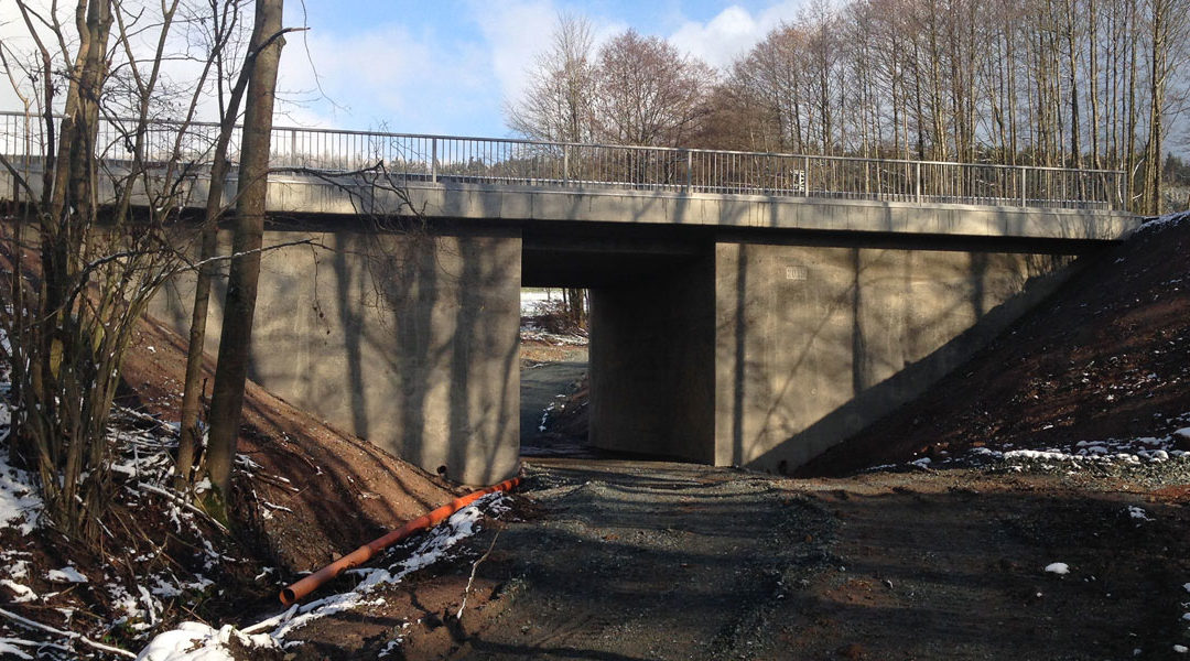 Eisenbahnüberführung über Wirtschaftsweg bei Immenreuth