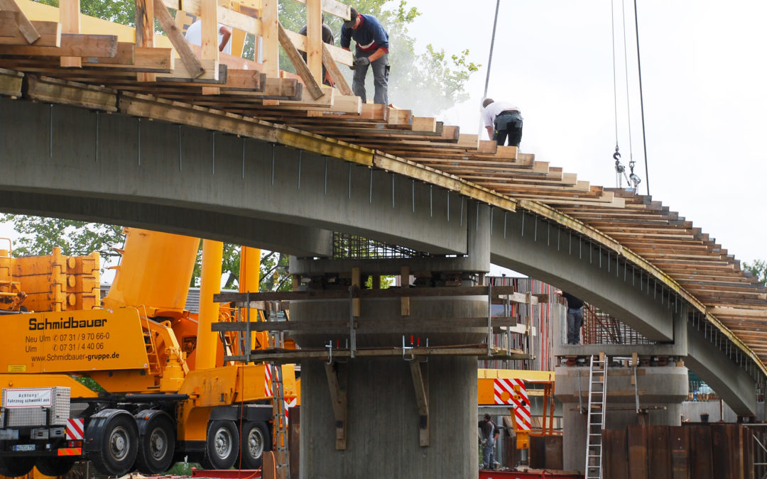 Kitzingen: Neubau Brücke Mondseeinsel